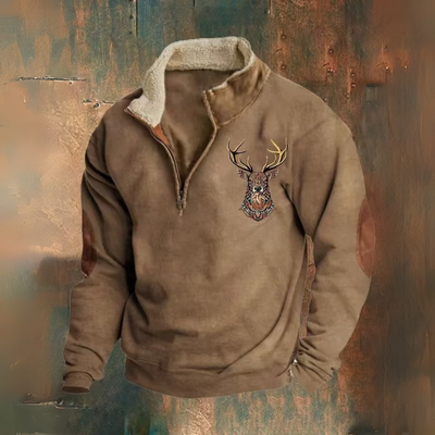 Laurent | Pullover mit halbem Reißverschluss