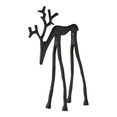 🎅Bestseller Weihnachtsartikel 🦌 Schwarze Rentierfigur, Weihnachtsdekoration