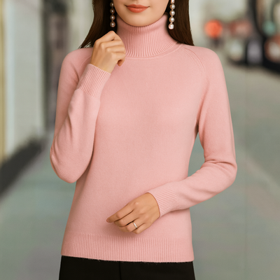 Heather Ultra Soft Classic Pullover Strick Rollkragenpullover