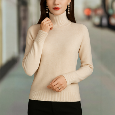 Heather Ultra Soft Classic Pullover Strick Rollkragenpullover