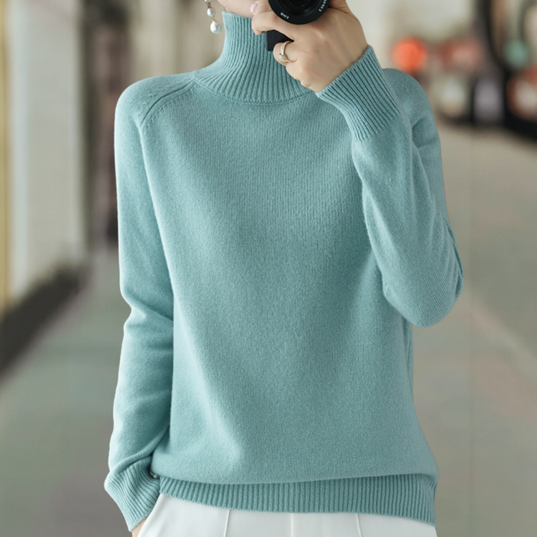 Heather Ultra Soft Classic Pullover Strick Rollkragenpullover