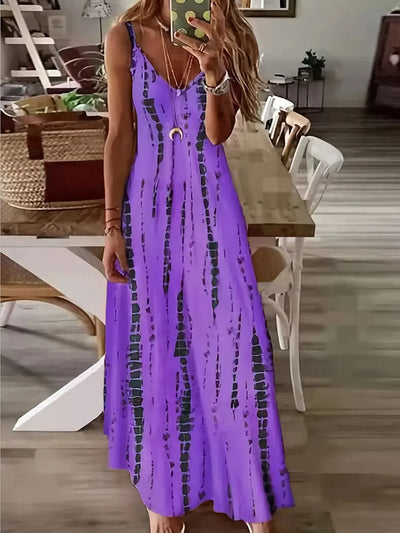 St. Tropez Maxi Tie Dye Ärmelloses Kleid