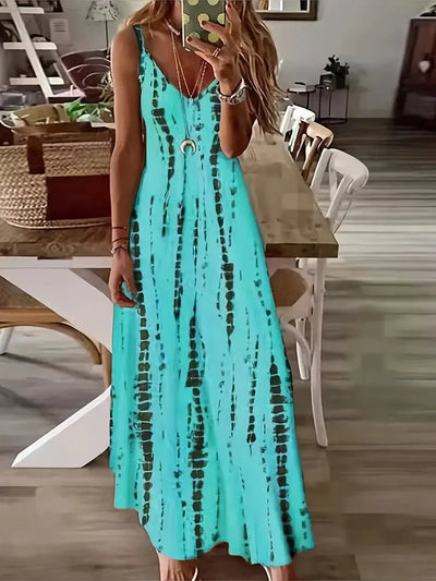 St. Tropez Maxi Tie Dye Ärmelloses Kleid