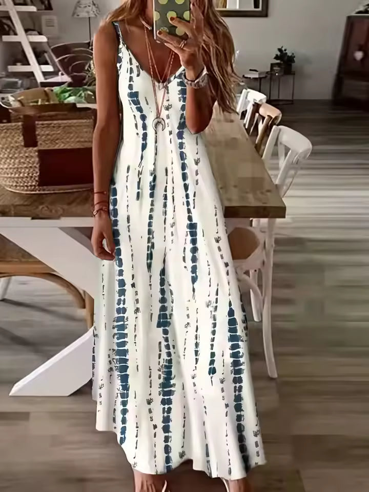 St. Tropez Maxi Tie Dye Ärmelloses Kleid