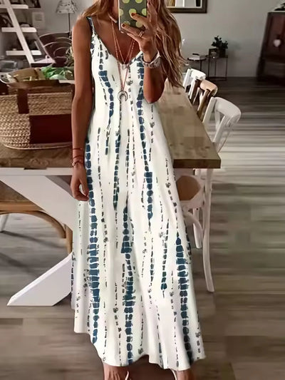 St. Tropez Maxi Tie Dye Ärmelloses Kleid